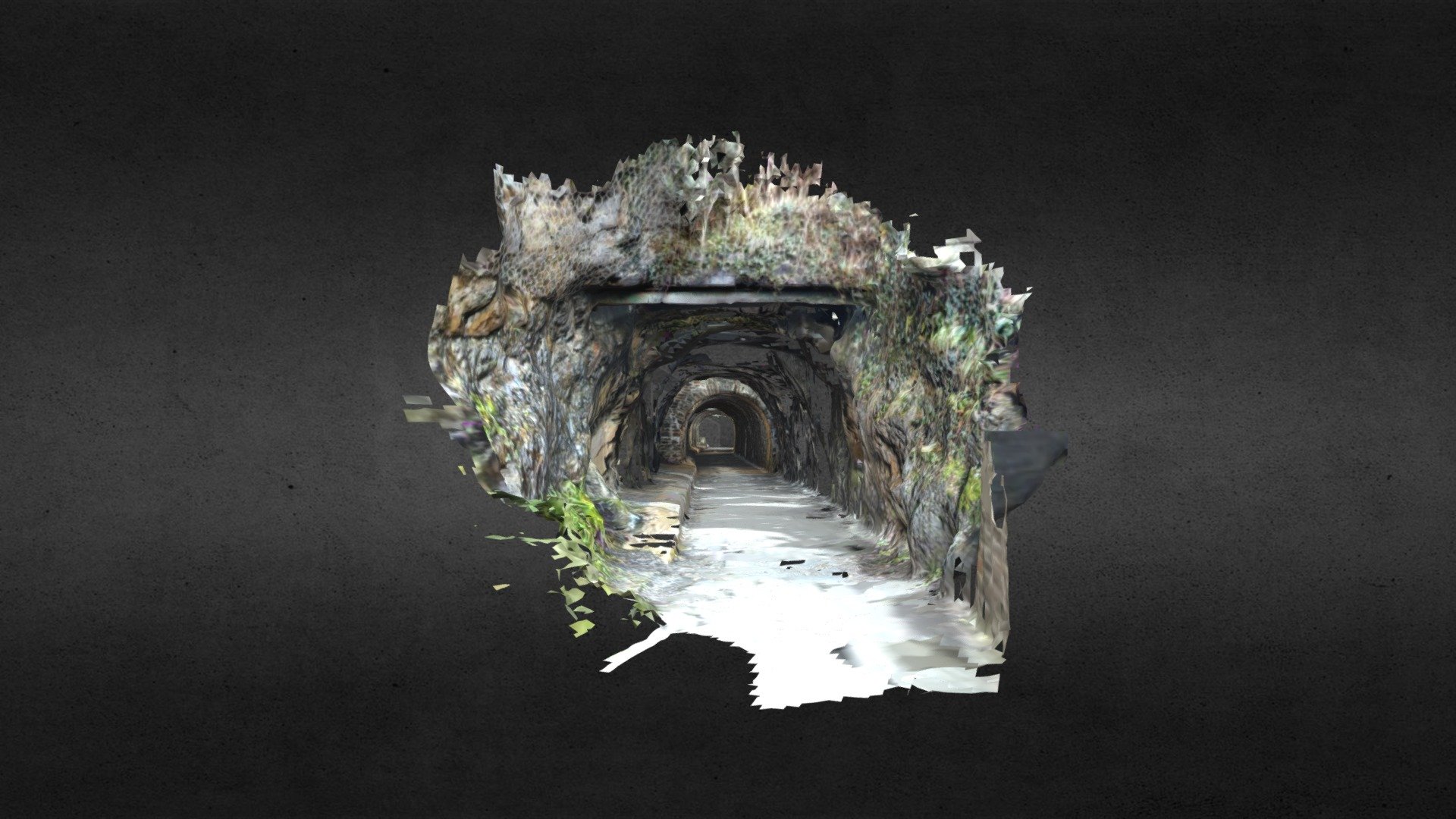 Railway tunnel scanned with iPhone 12 Pro