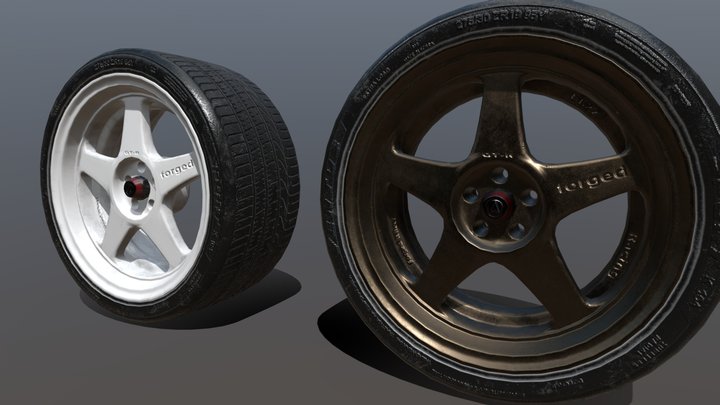 JDM Wheels 3D Model