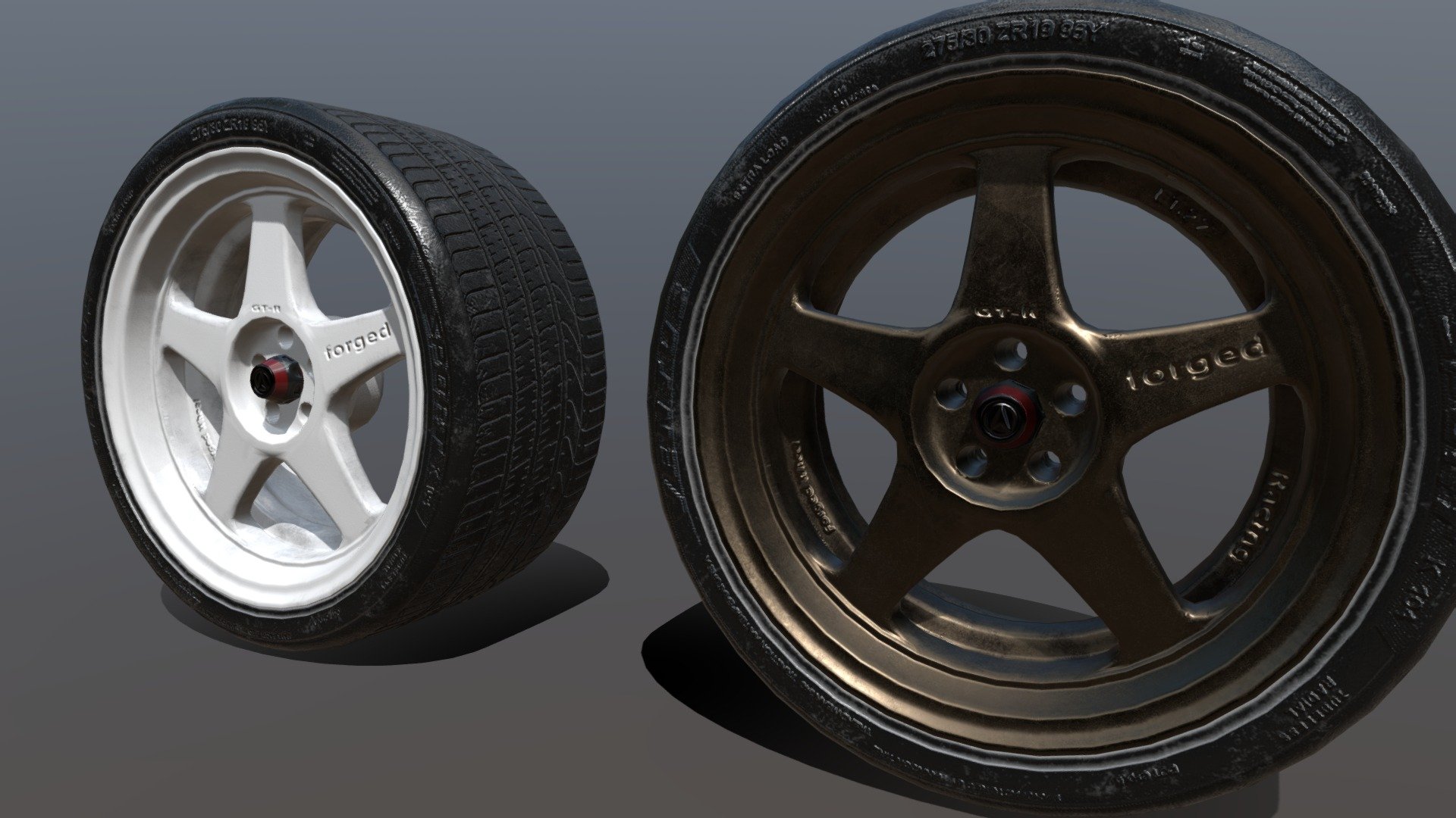 JDM Wheels Buy Royalty Free 3D model by KTKR [bf29534] Sketchfab Store
