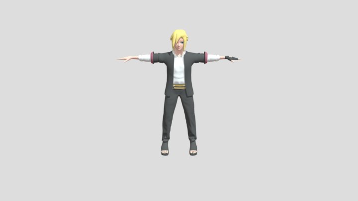 Boruto Uzumaki Teen 3D Model