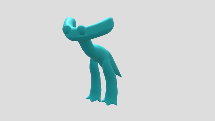 CYAN RAINBOW FRIENDS + cannot texture 3D Model