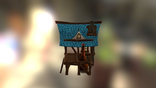 Medieval Brewery 3D Model