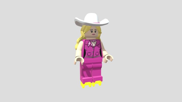 Barbie Lego 3D Model