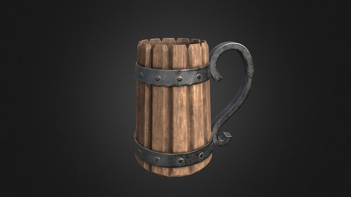 Viking mug 3D Model