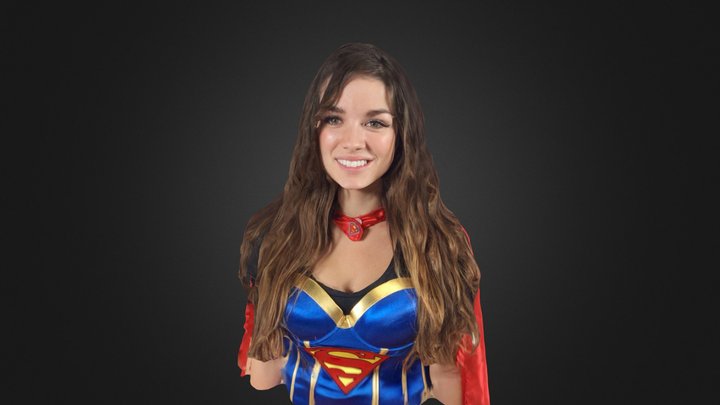 Michelle Superwoman 3D Model