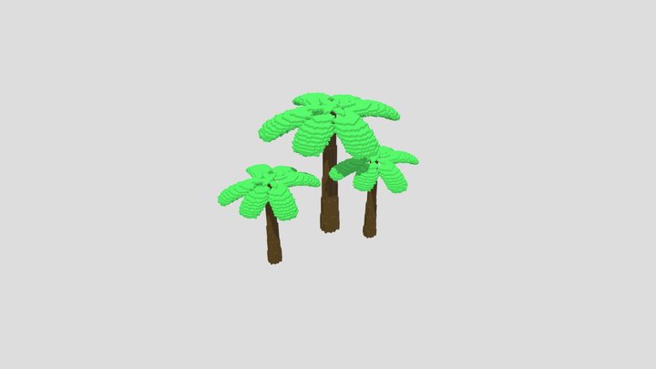 Plantation - Voxel Art 3D Model