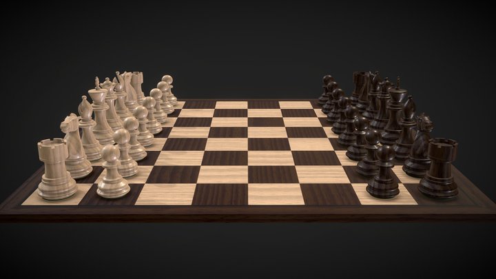 Chess Set 3D Model