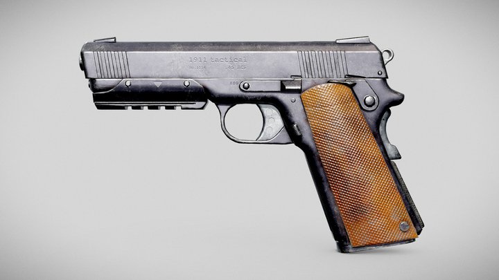 1911 tactical – Modello 3D gratuito STL