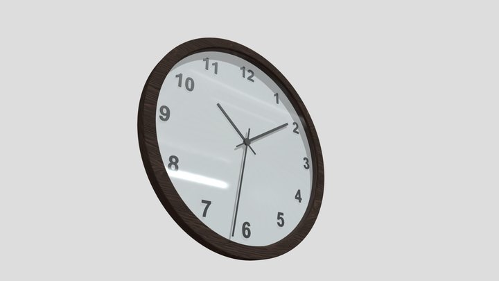 Wall clock 3D Model