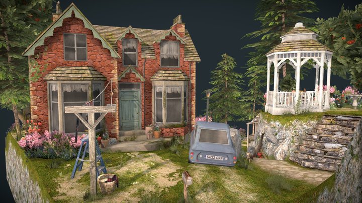 DAE Diorama - Grandma's House 3D Model