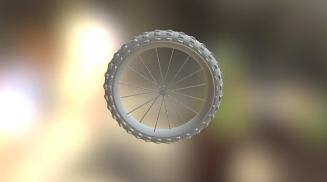 Simple Bicycle Wheel 3D Model