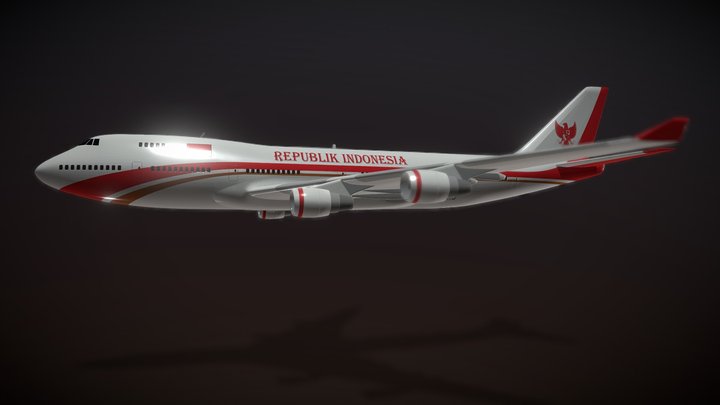 Boeing 747 Air Force One 3D Model