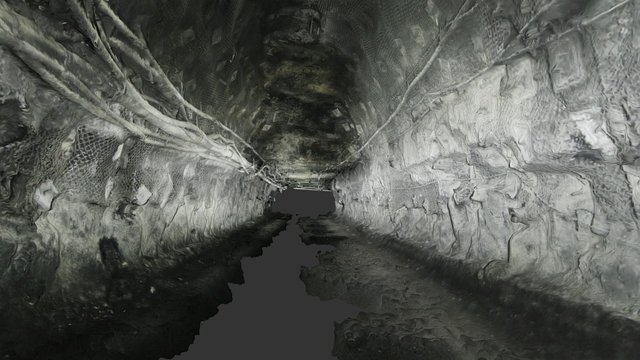 Underground Roadway Roof Cavity 3D Model