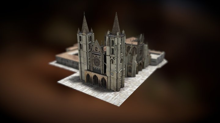 Catedral de León 3D Model