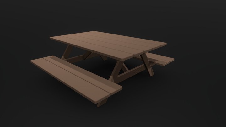 Picnic Table 3D Model