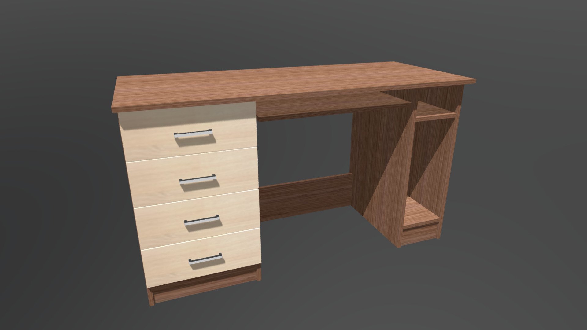 Office desk Download Free 3D model by ms_Butor (butortervezo