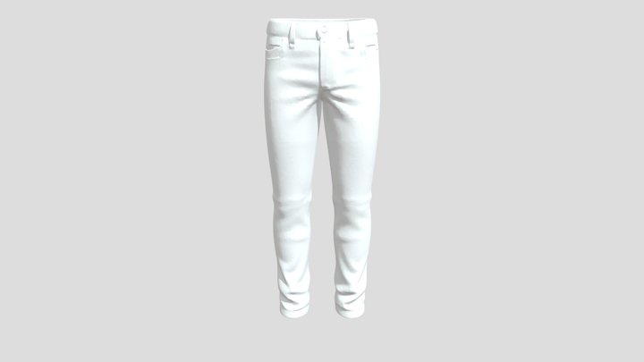 anime Black Trousers 3D Model