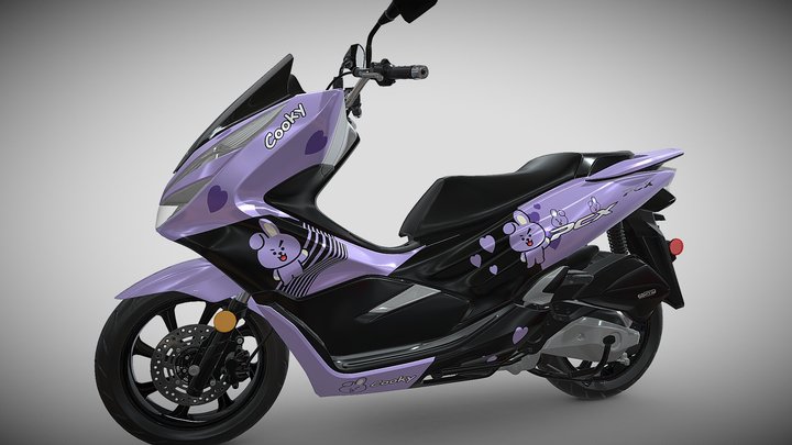 Honda PCX uv map 3D Model