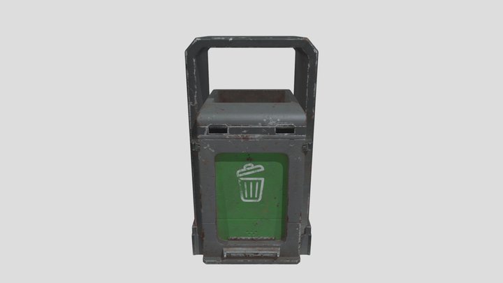 Trash Can Metal – Free 3D Model STL