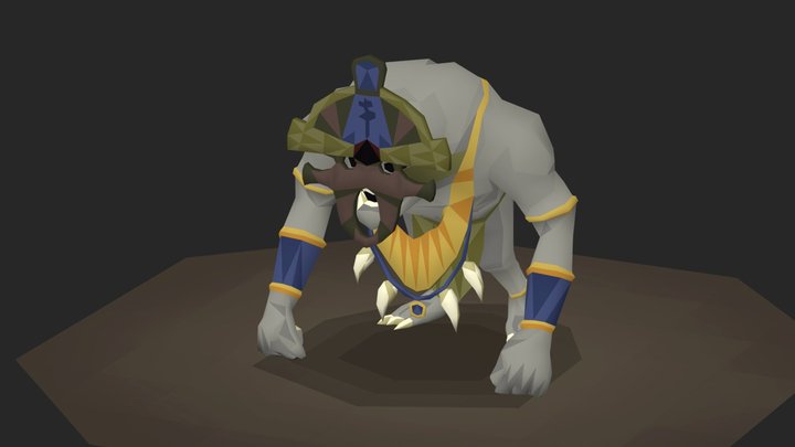 Horror King - OSRS style model 3D Model