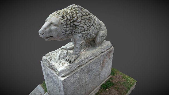 Osos del Parque del Retiro de Madrid 3D Model