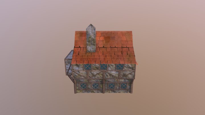 Maya medievalhouse redo 3D Model