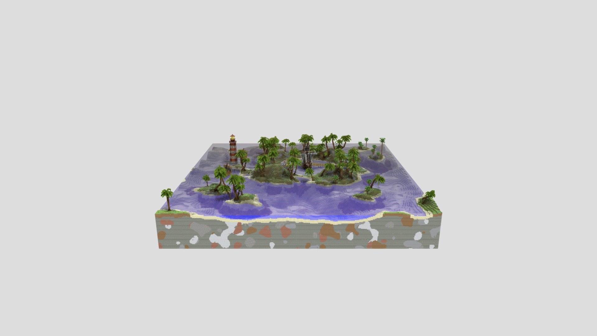 Beach themed hub - 3D model by Matilaina [bf33220] - Sketchfab