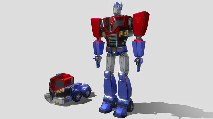 Optimus Prime (TF Animated) 3D Model