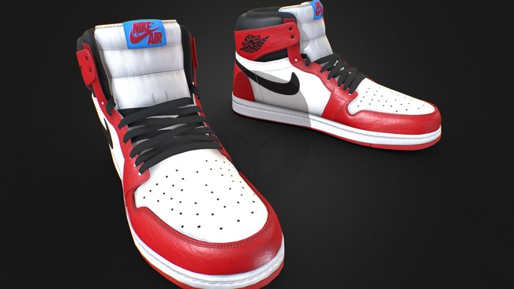 MILES MORALES JORDAN AIR 3D Model
