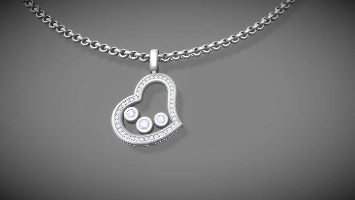 подвеска Сердце 3D Model