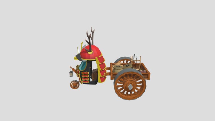 Samurai tuk tuk 3D Model