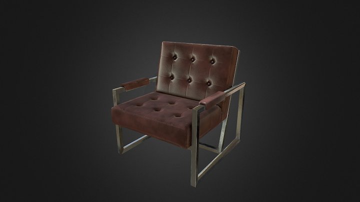 Leather Chair Chik 3D Model