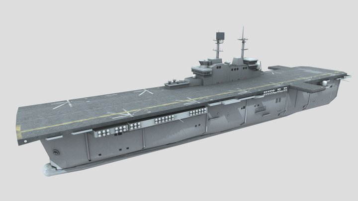 USS WASP LHD-1 – Kostenloses 3D-Modell STL