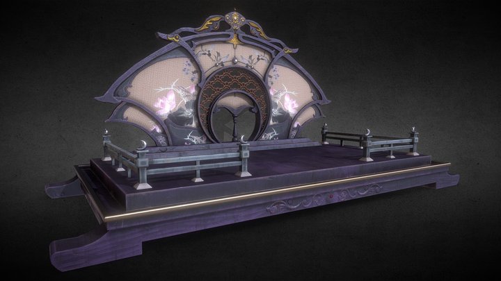 古风平台 3D Model