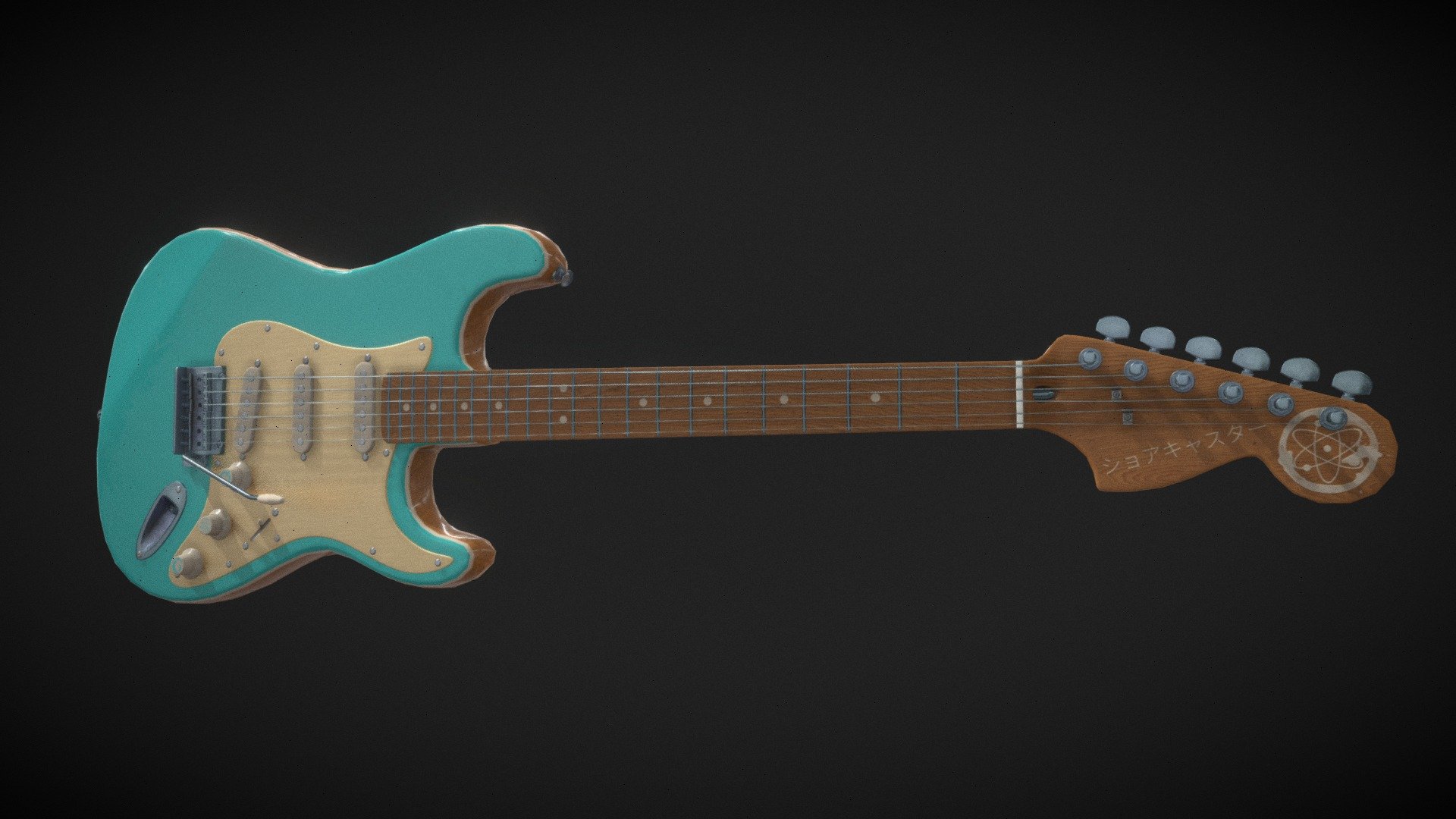 Electric Guitar S Type — Sketchfab embed 3D viewer