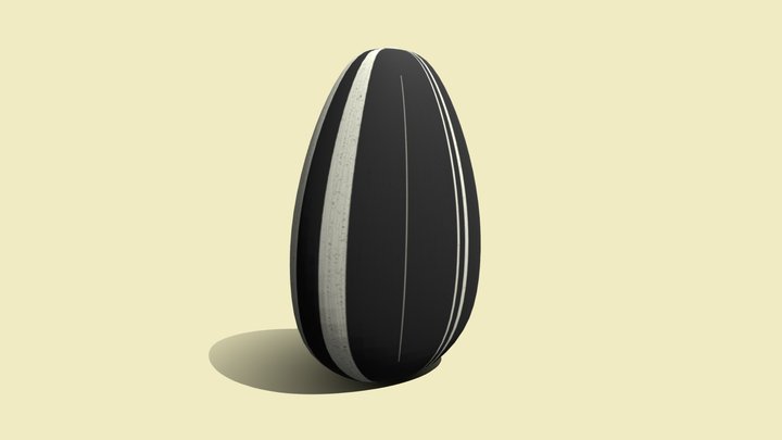 Sunflower Seed 3D Model