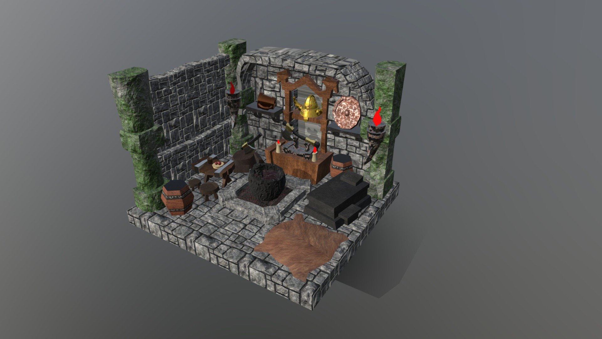 Viking Room (Texture Practice) - 3D model by Abraham Corzo ...