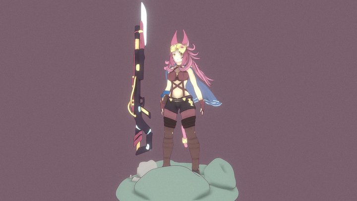 Tri-Brigade Ferrijit the Barren Blossom (YuGiOh) 3D Model
