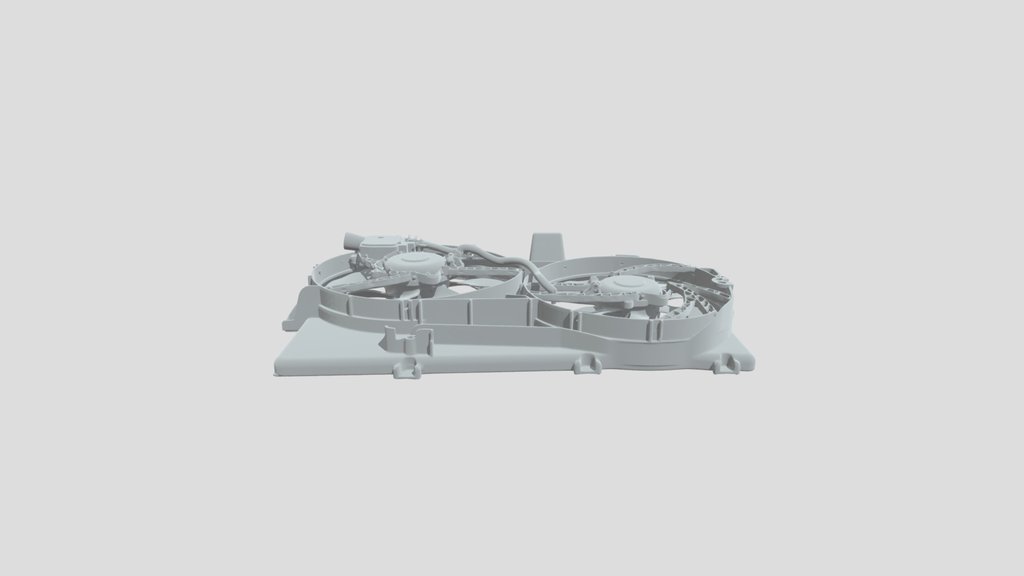 Dual radiator cooling fan assembly