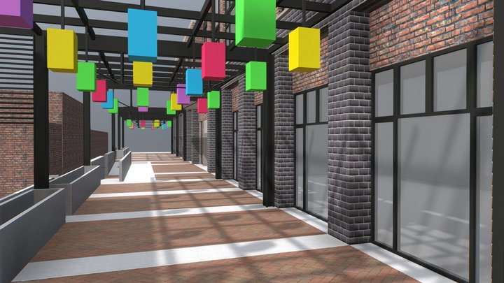 The 701 Exterior 3D Model