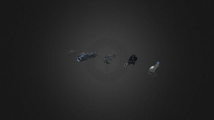 Cameramen 2.0 weapons 3D Model