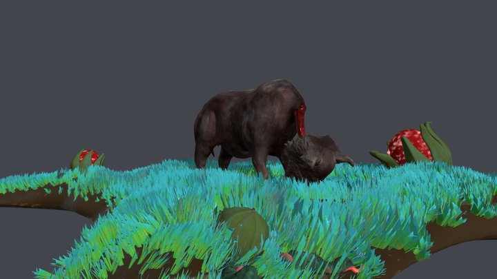 The Catoblepas 3D Model