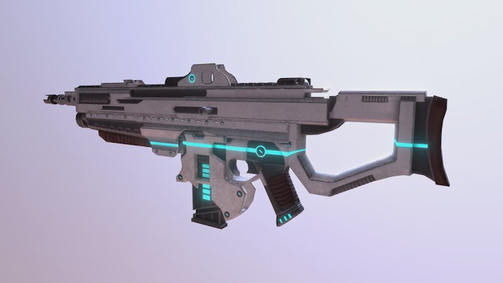 Assault Rifle 3D Model