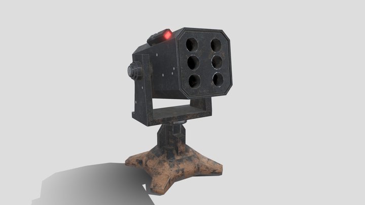 Missile Turret 3D Model