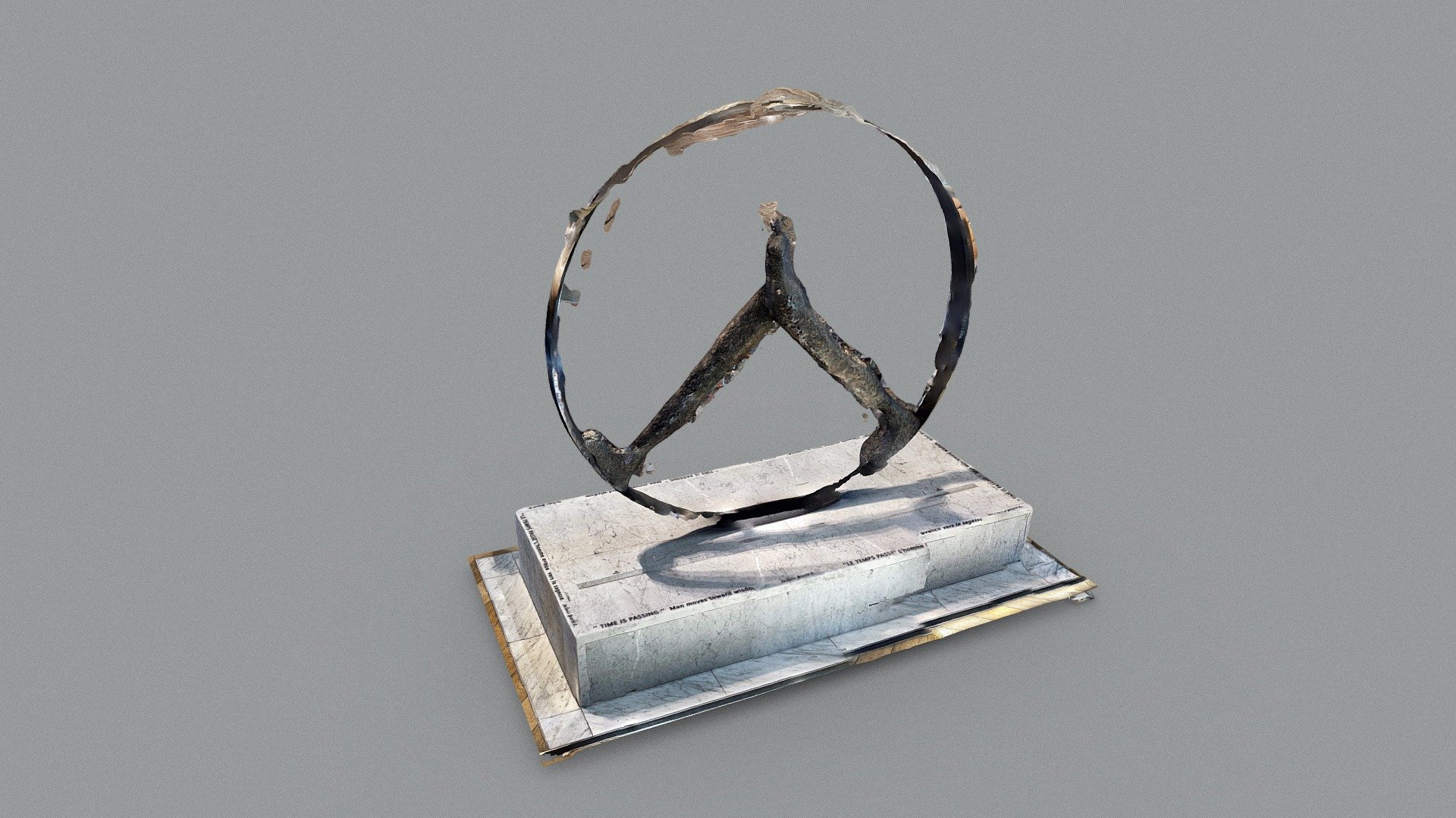 CDG Airport - Sculpture: "Time is passing"