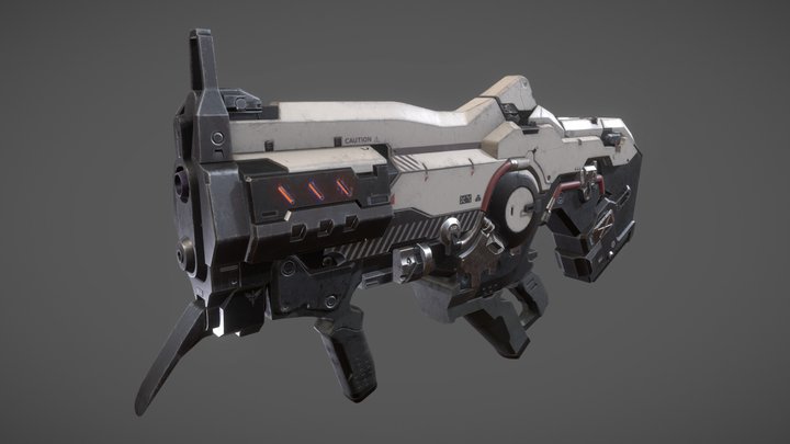 Plasma Rifle 3D Model