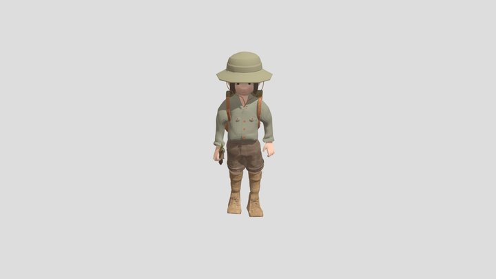 _ Main Character_ Walks_branch 3D Model