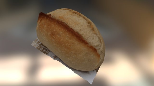 Mini Bread Roll 3D Model