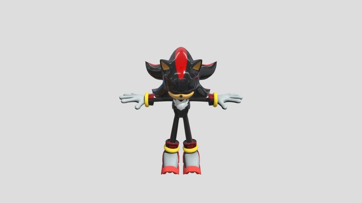Shadow The Hedgehog 3D Model