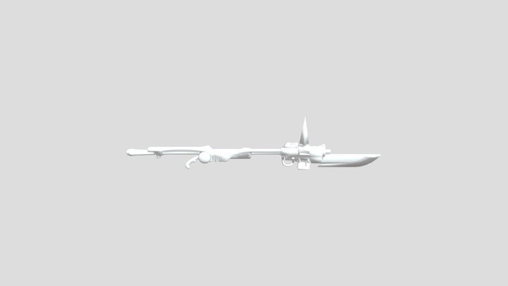 Guardian-spear-warhammer-40k-low-poly 3D Model